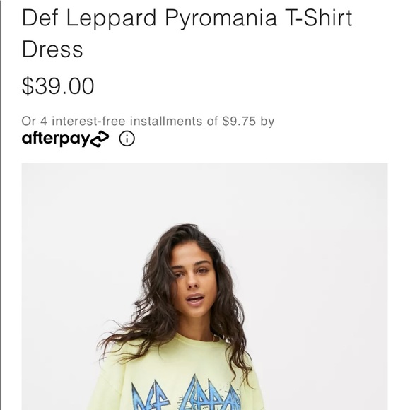 Def Leppard Urban Outfitters Oversized Shirt - Picture 2 of 5
